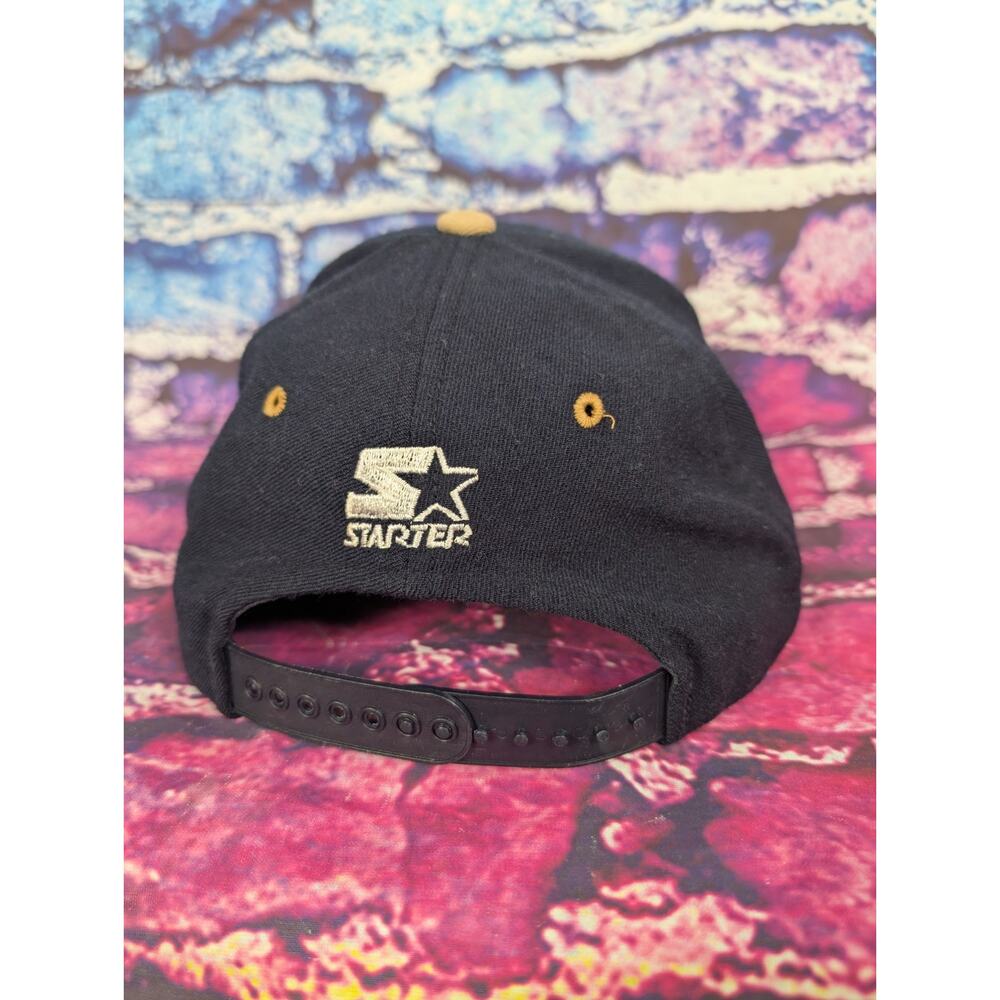 VtgNotre Dame Fighting Irish Snapback Hat Script Starter Brim Logo 100% Wool - Picture 6 of 12